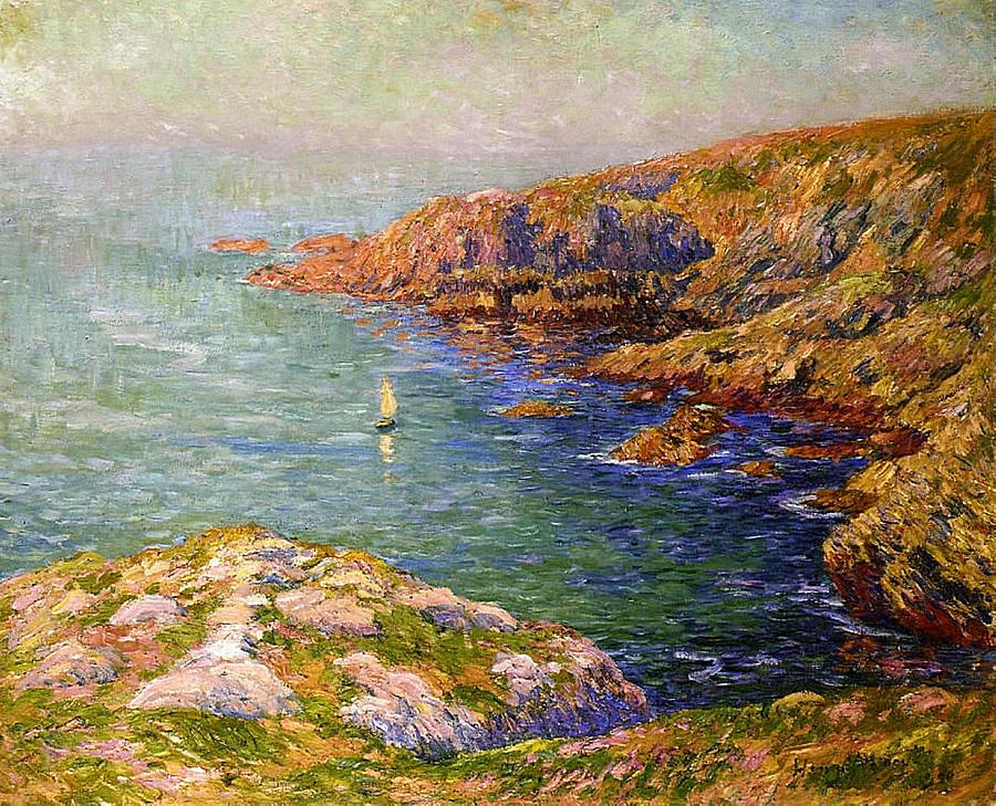 Coast of Brittany Painting by Henri Moret
