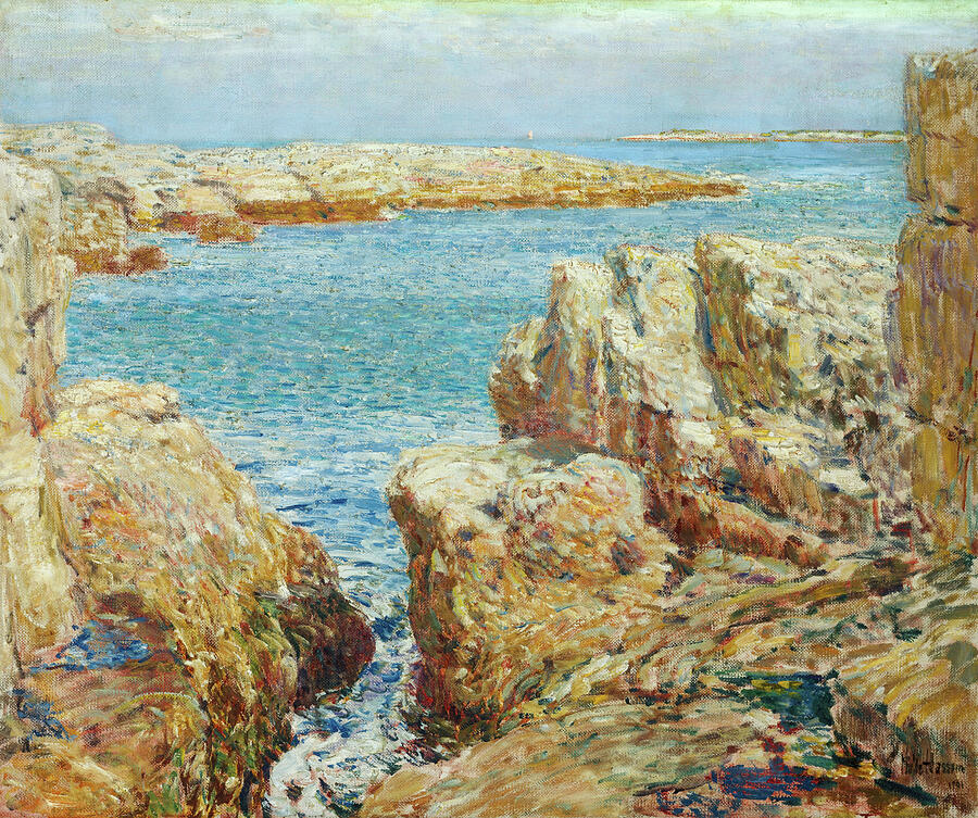 Coast Scene, Isles of Shoals, from 1901 Painting by Childe Hassam