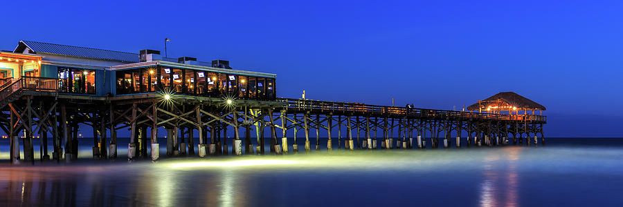 Cocoa Beach Pier at Twilight #1 Photograph by Stefan Mazzola