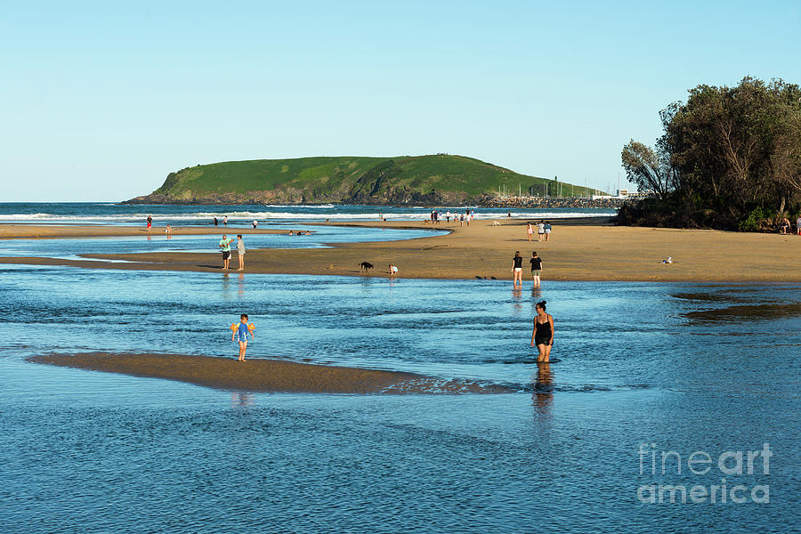 Coffs creek reaches the sea #1 Photograph by Andrew Michael
