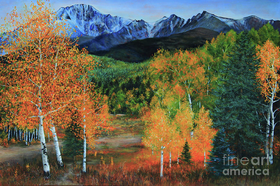 Colorado Aspens Painting by Jeanette French