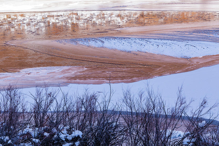 Colorado River In Winter Photograph by Deborah Hughes