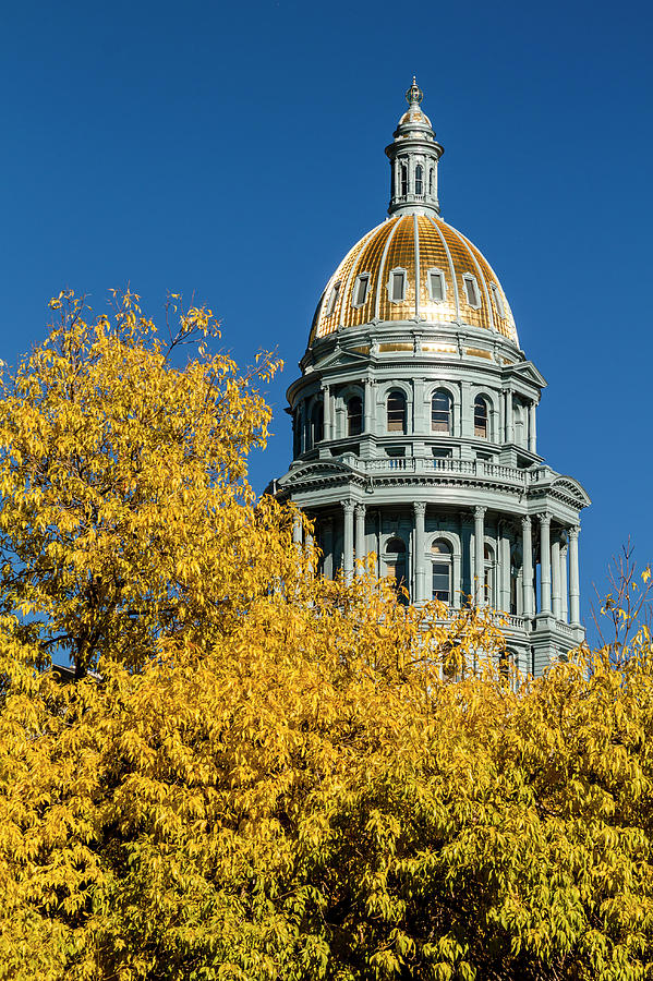 Denver Photograph - Colorado State Capitol in Denver CO #1 by Teri Virbickis