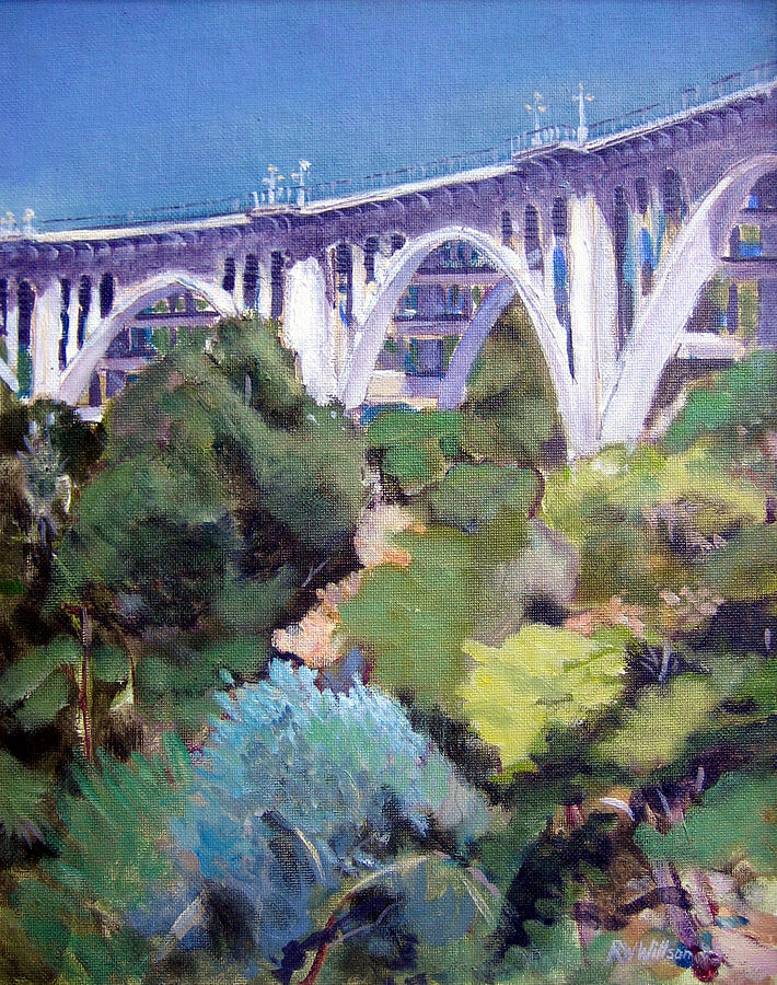 Pasadena Painting - Colorado Street Bridge #1 by Richard  Willson