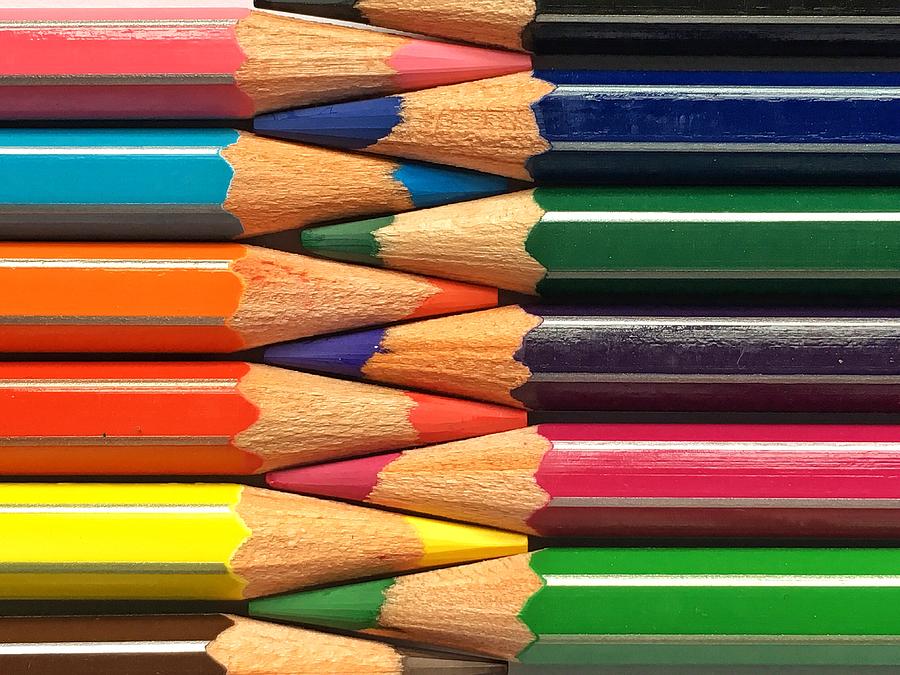 Colored pencils #1 Photograph by Paulo Goncalves