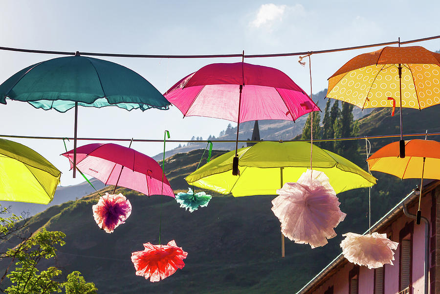 Colored umbrellas # II Photograph by Paul MAURICE