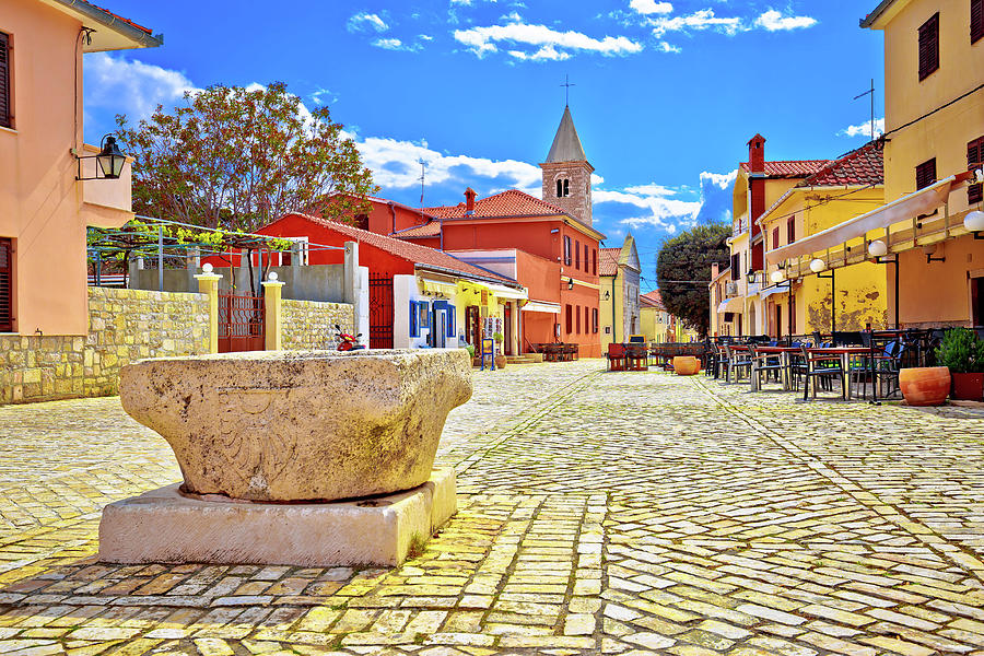Colorful architecture of historic town of Nin #1 Photograph by Brch Photography