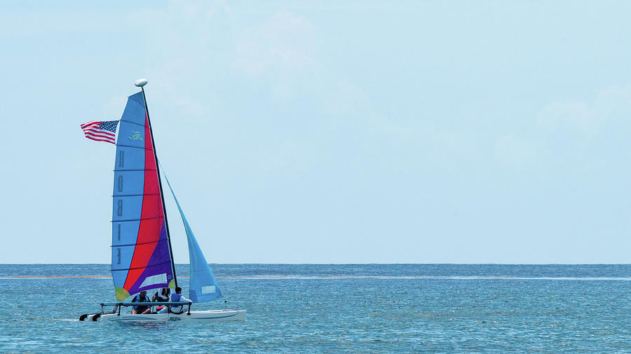 Colorful Catamaran 4 Delray Beach Florida #1 Photograph by Lawrence S Richardson Jr