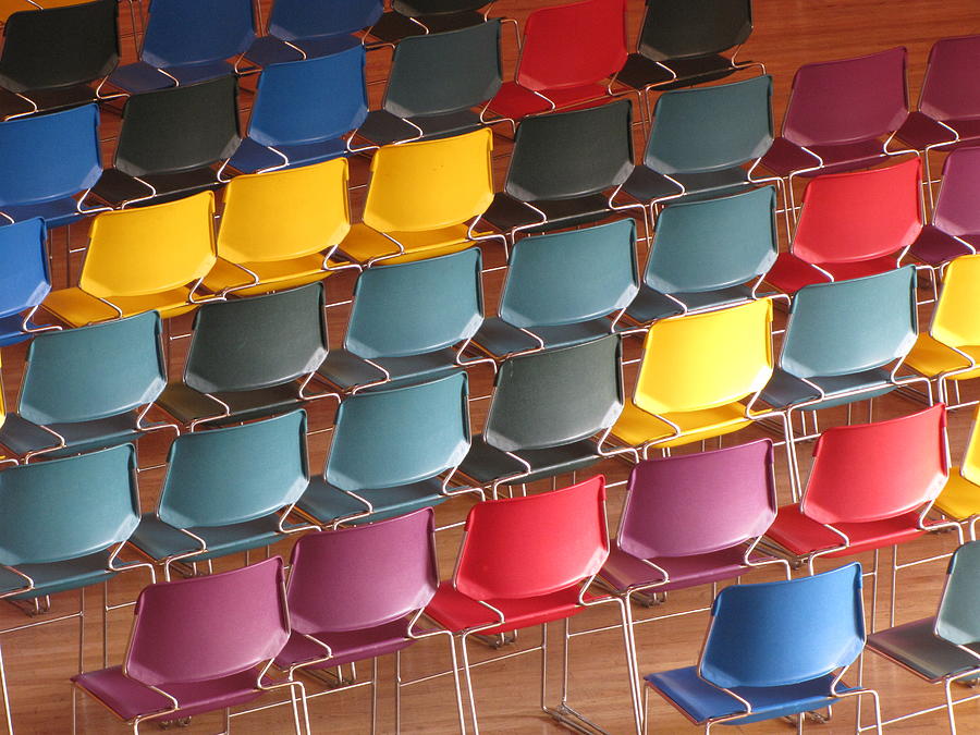 Colorful Chairs #1 Photograph by Helaine Cummins