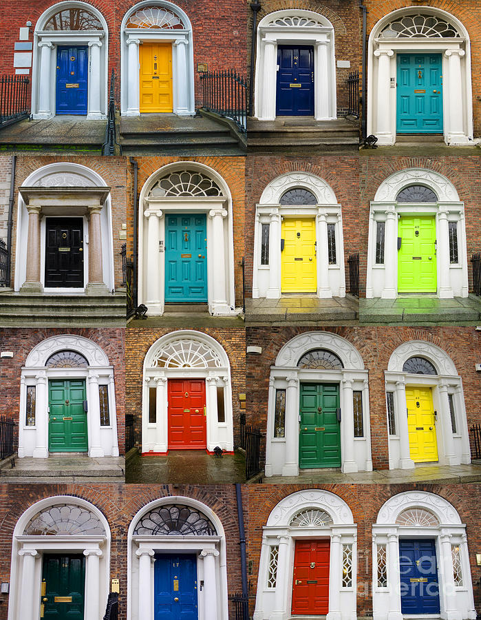 Colorful doors collage Photograph by Patricia Hofmeester