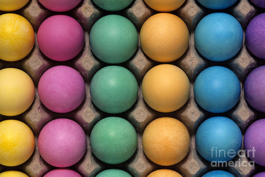 Colorful Easter Eggs #2 Photograph by Jim Corwin