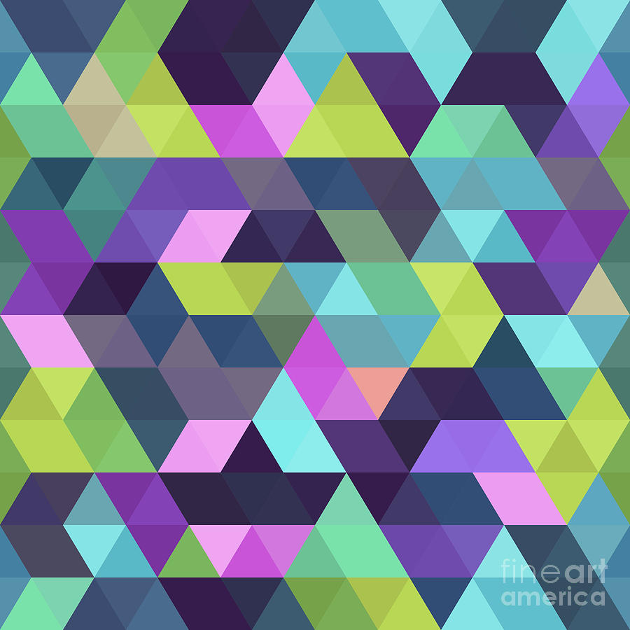 Colorful Geometric Background Digital Art