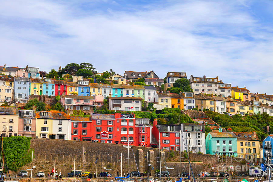 Architecture Photograph - Colorful houses in Brixham England by Patricia Hofmeester