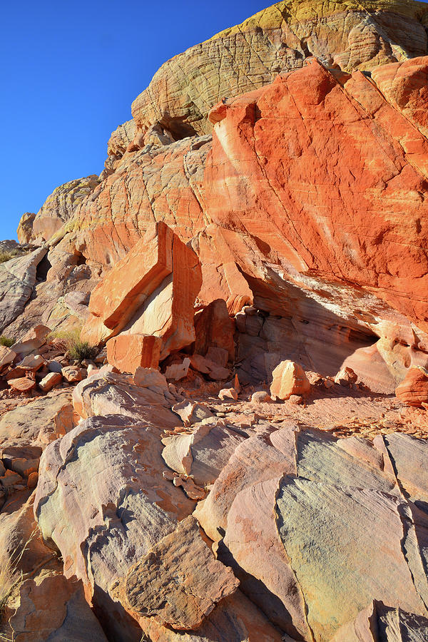 Colorful Sandstone in Evening Light in Valley of Fire #1 Photograph by Ray Mathis