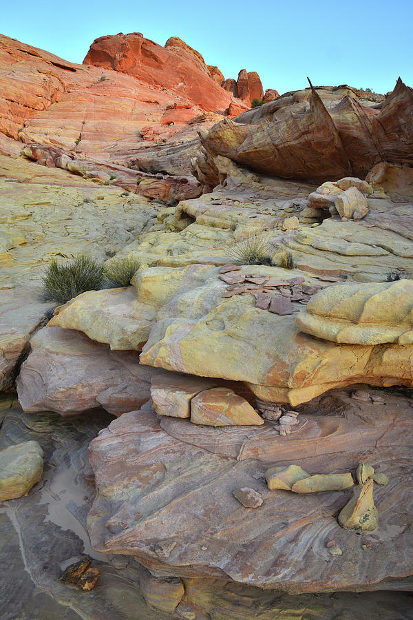 Colorful Sandstone of Wash 3 in Valley of Fire #1 Photograph by Ray Mathis