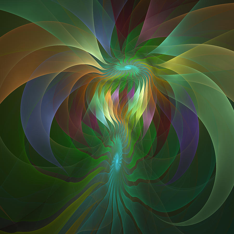 Swinging Colorful Shapes Digital Art by Gabiw Art