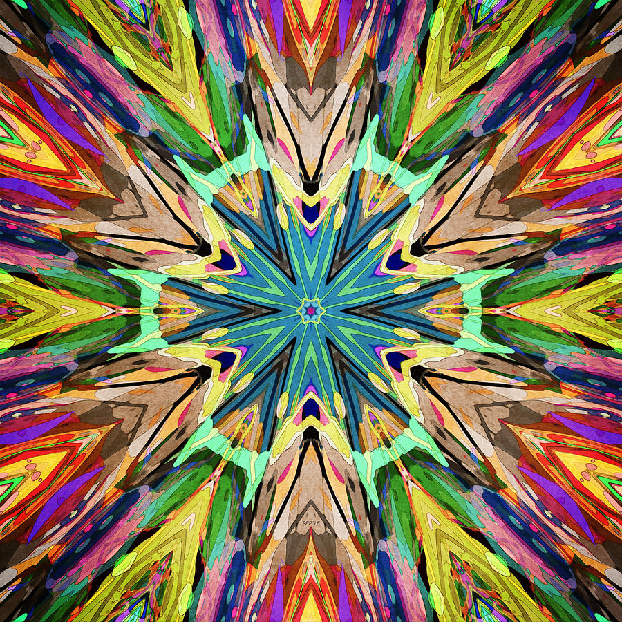 Colorful Textural Abstract #1 Digital Art by Phil Perkins