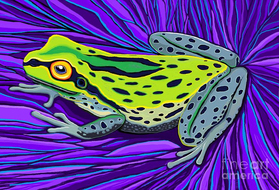 Colorful Tree Frog  #2 Digital Art by Nick Gustafson