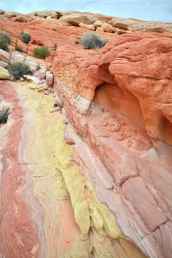 Colorful Wash in Valley of Fire #1 Photograph by Ray Mathis