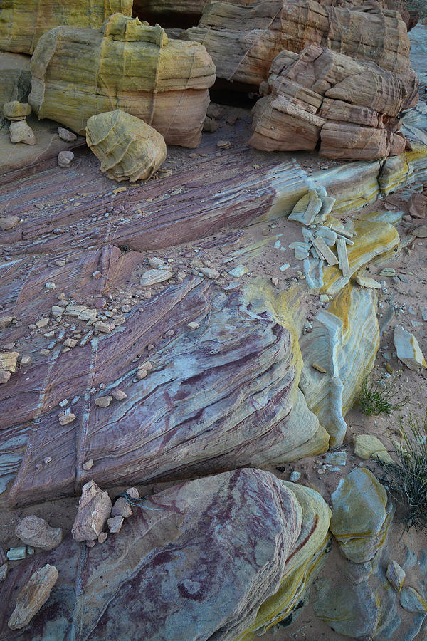 Colorful Wave of Sandstone in Valley of Fire #1 Photograph by Ray Mathis
