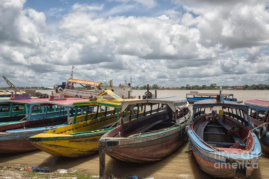 Colorful wooden boats in Paramaribo Photograph by Patricia Hofmeester