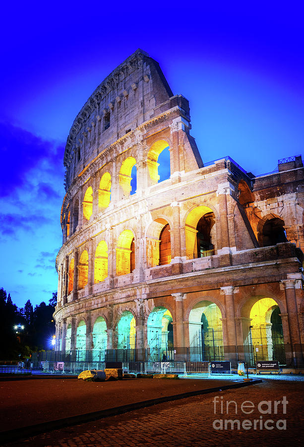Famous Colosseum in Rome Photograph by Anastasy Yarmolovich