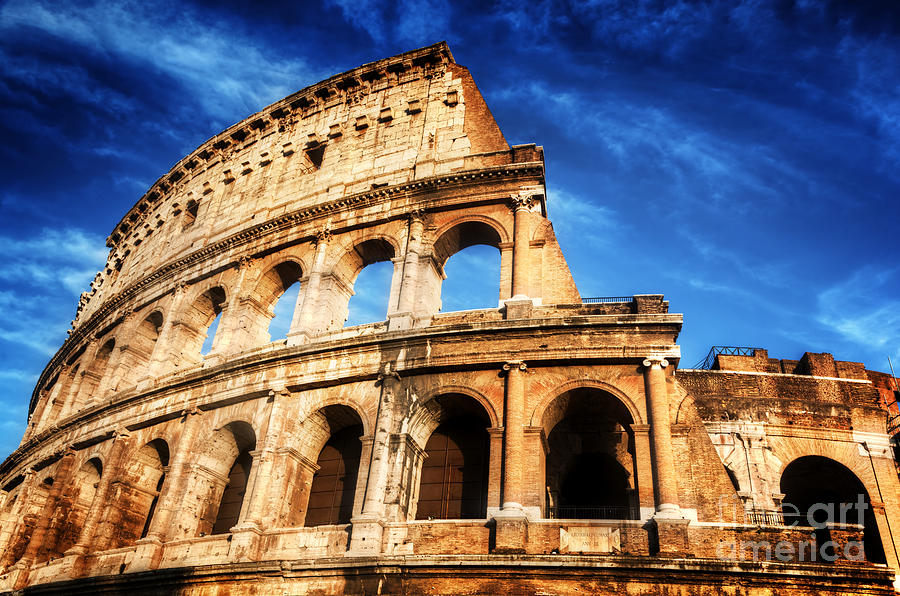 Architecture Photograph - Colosseum in Rome #1 by Michal Bednarek