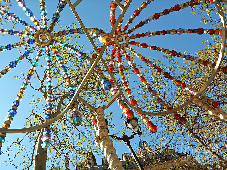 Paris Photograph - Colourful Canopy by Alex Cassels