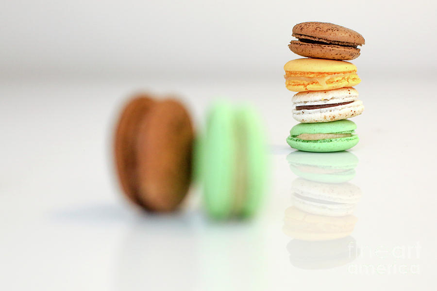 Colourful Macaroon display  #1 Photograph by Chen Leopold