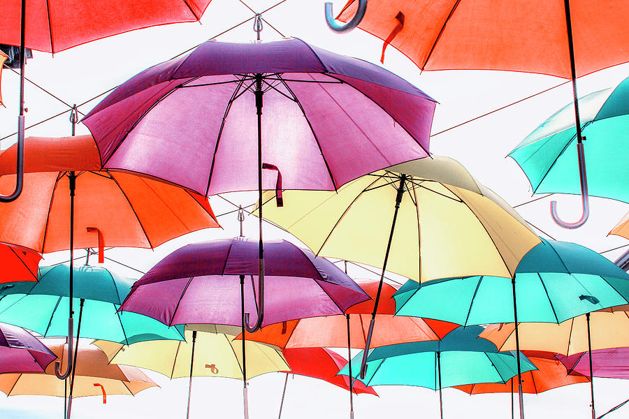 Colourful Umbrellas Photograph