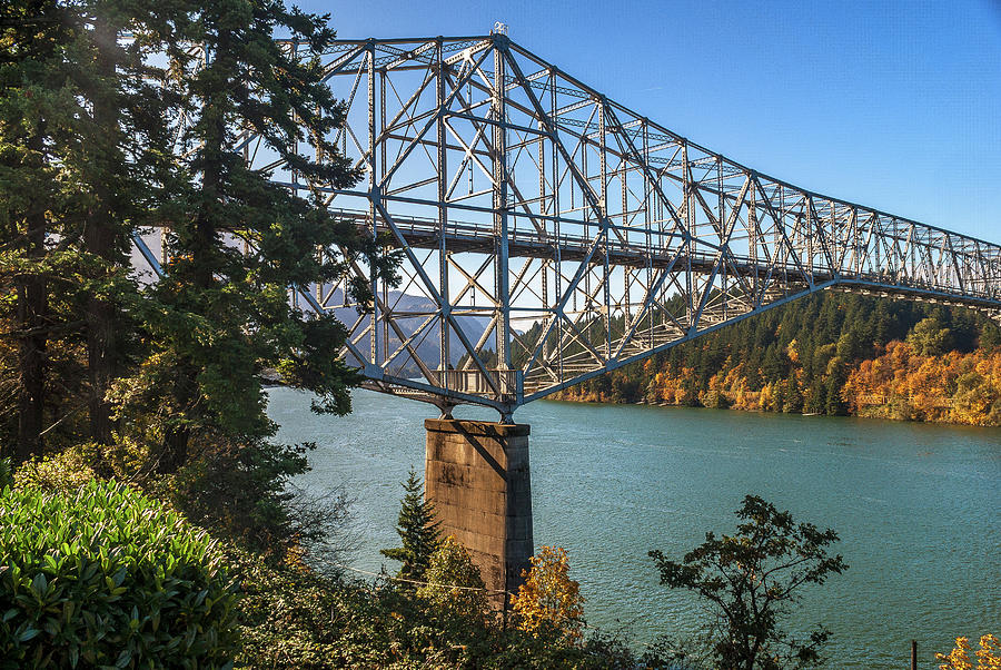 Columbia River Gorge Bridge #1 Photograph by Donald Pash