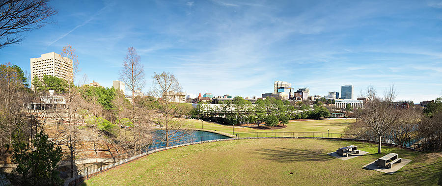 Columbia South Carolina City Skyline View From An Overlook #1 Photograph by Alex Grichenko