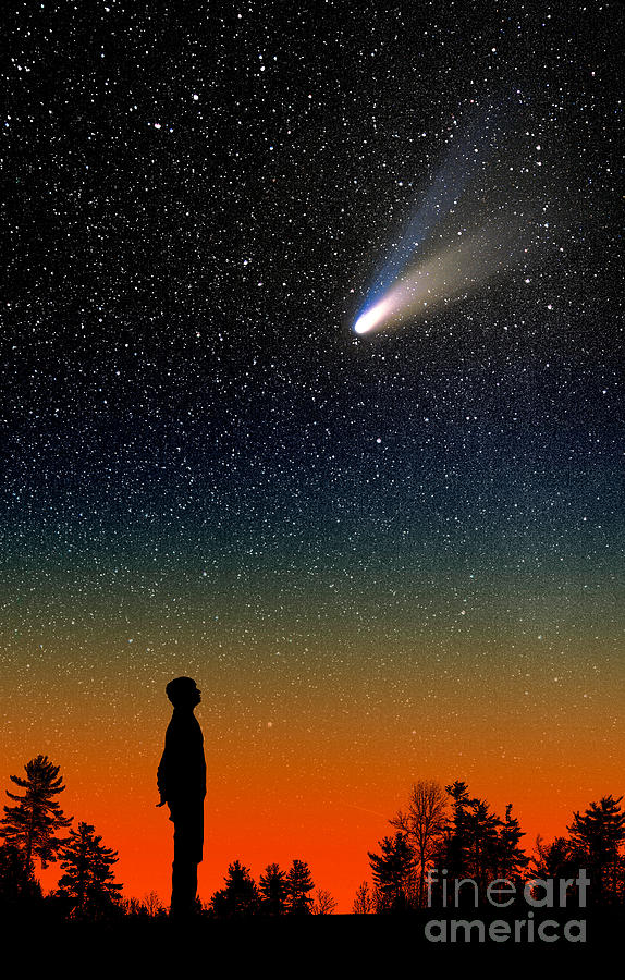 Comet Hale-bopp #1 Photograph by Larry Landolfi