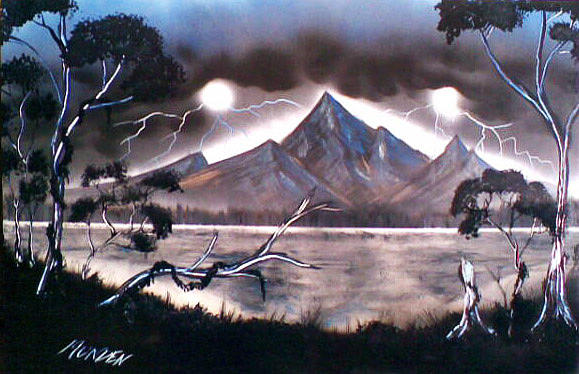 Landscape Painting - Coming Storm by Jonathan Munden Landscape Painting - Coming Storm by Jonathan Munden