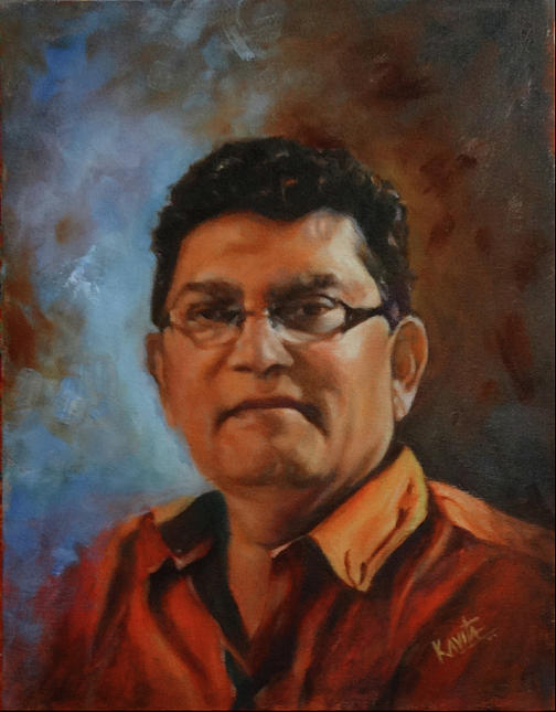 commissioned portrait by Kavita Vardhan commissioned portrait by Kavita Vardhan