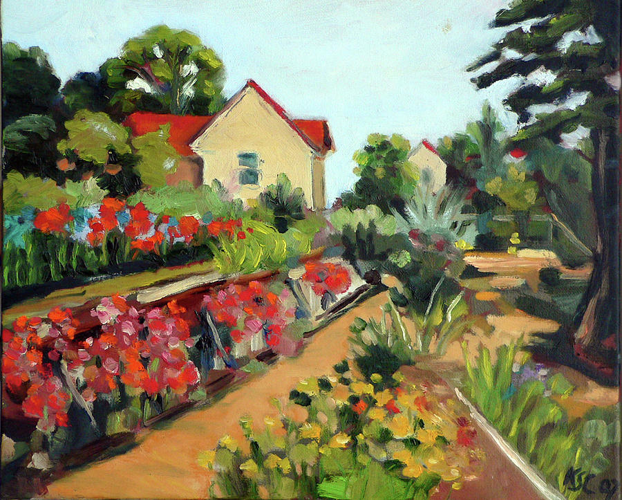 Community Garden #1 Painting by Karen Coggeshall