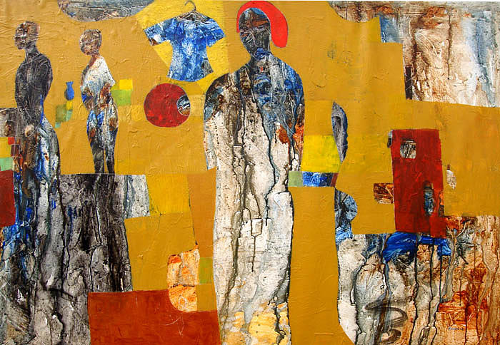 Composition #1 Painting by Ronex Ahimbisibwe