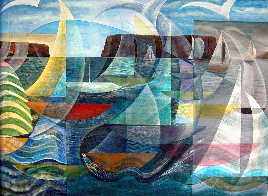 Conception Bay Sailing #1 Painting by Douglas Pike