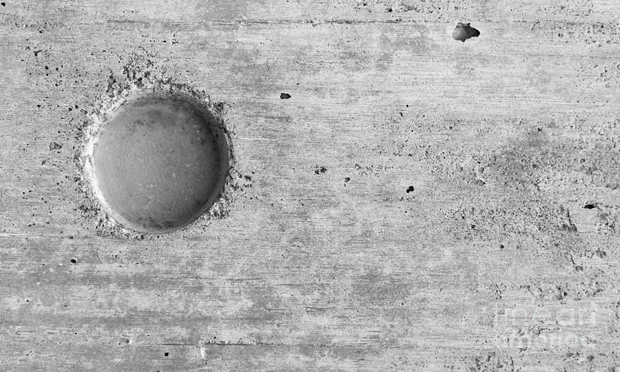 Concrete Wall Abstract with Hole #1 Photograph by ELITE IMAGE photography By Chad McDermott