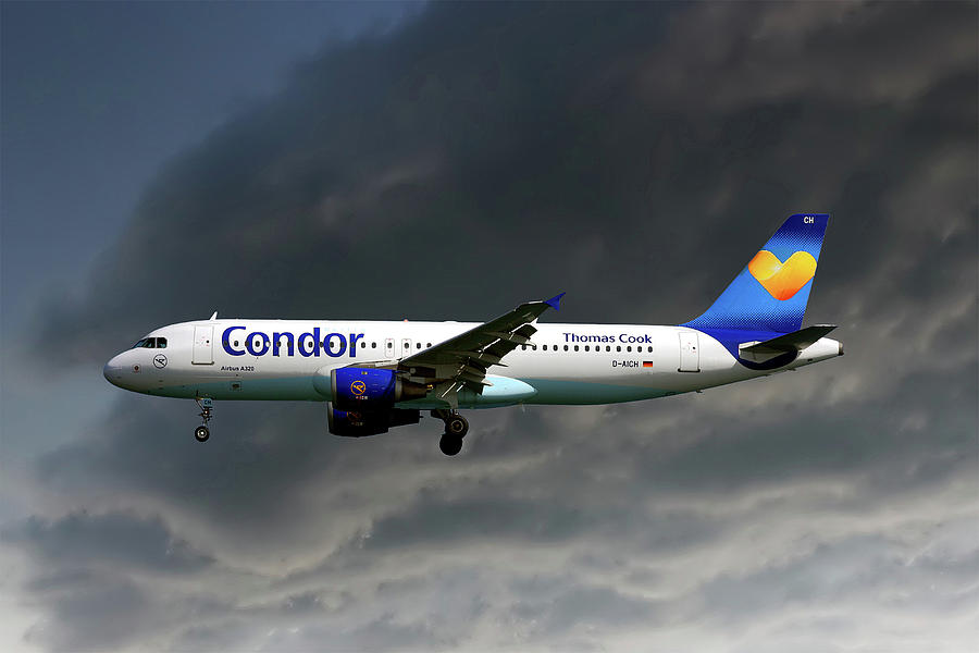 Condor Photograph - Condor Airbus A320-212 by Smart Aviation Condor Photograph - Condor Airbus A320-212 by Smart Aviation