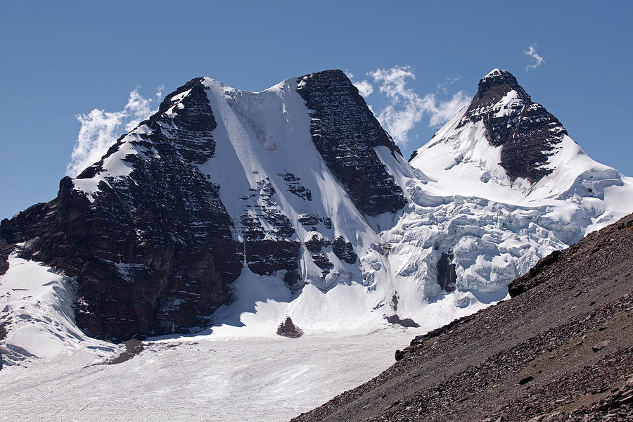 Condoriri Mountains from Pico Austria Pass Photograph by Aivar Mikko