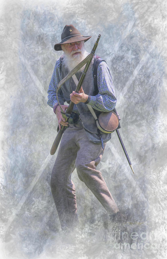 Confederate Veteran #1 Digital Art by Randy Steele