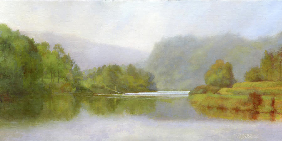 Connecticut River from River Road II #2 Painting by Betsy Derrick