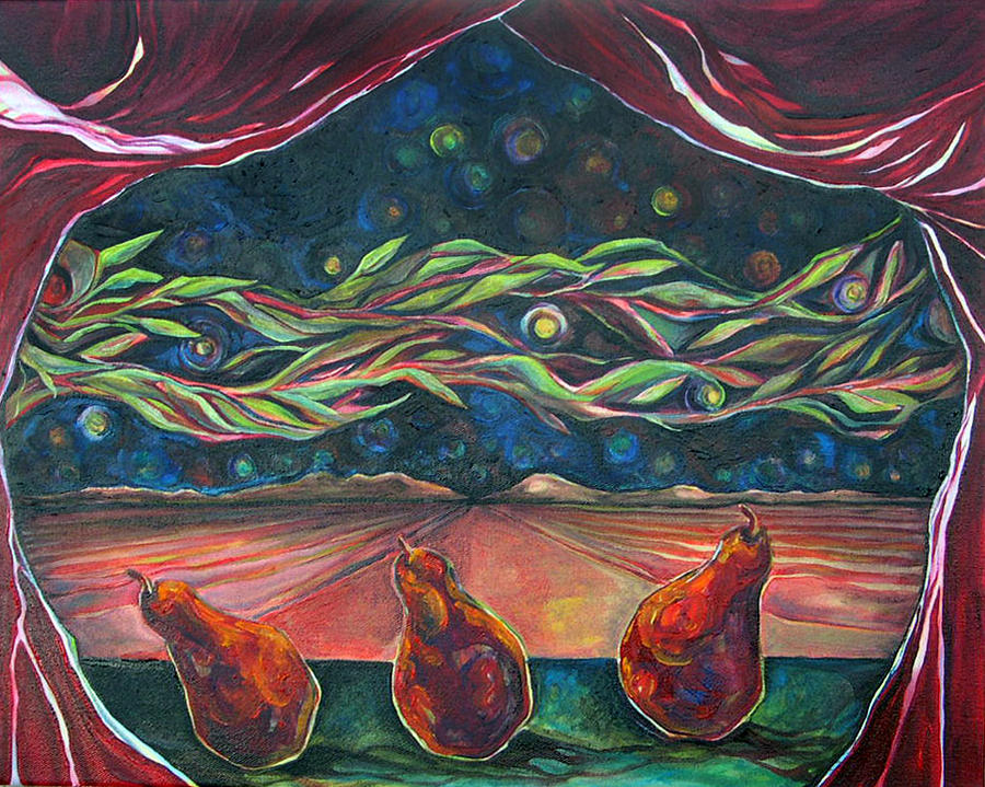 Pear Painting - Consequence Beyond the Horizon by Julie Davis
