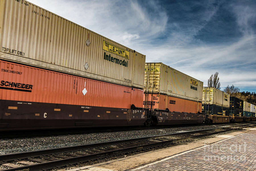 Container Train #1 Photograph by Thomas Marchessault