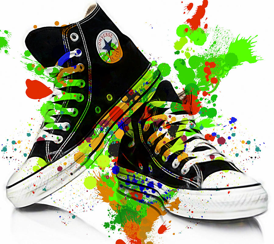Converse Mixed Media - Converse All Stars #1 by Marvin Blaine