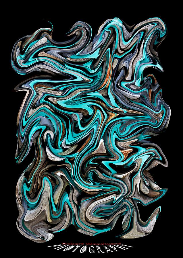 Convoluted Blue Transparency Digital Art by Robert Woodward