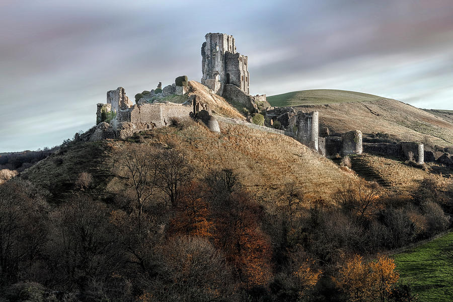 Castle Photograph - Corfe Castle - England #1 by Joana Kruse