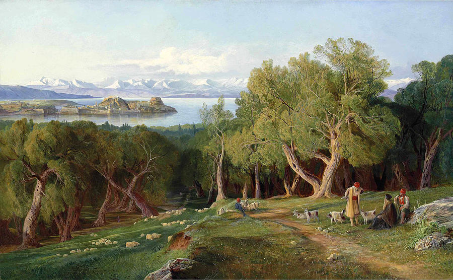 Corfu #2 Painting by Edward Lear