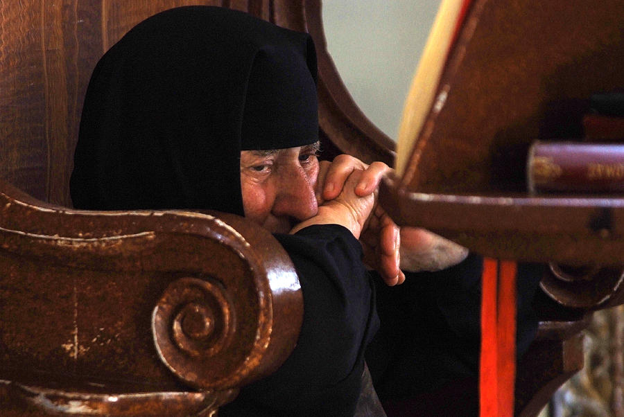 Corfu Greece Nun #1 Photograph by John Gilroy